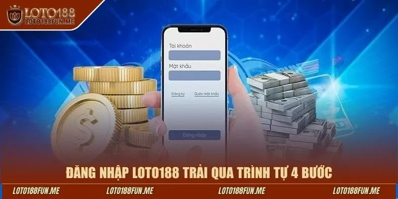 Đăng nhập LOTO188 trải qua trình tự 4 bước