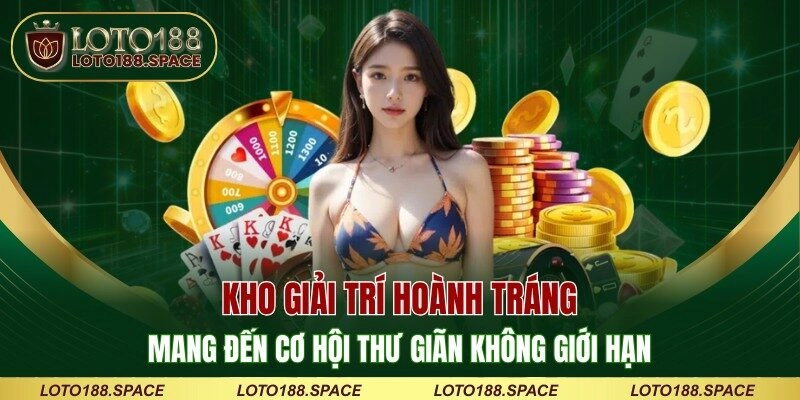 Kho giải trí hoành tráng, mang đến cơ hội thư giãn không giới hạn